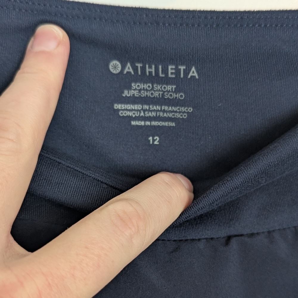Athleta Soho Active Skort - Navy sz 12 - Picture 3 of 6